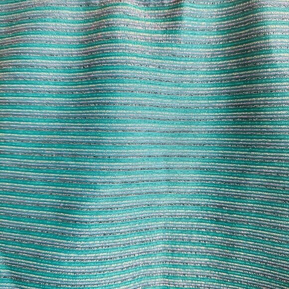 Gottex Teal Lurex Sparkly Detail Classic One Piece Swimsuit 8 - Picture 5 of 5
